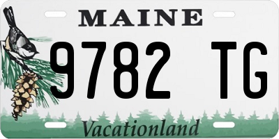 ME license plate 9782TG