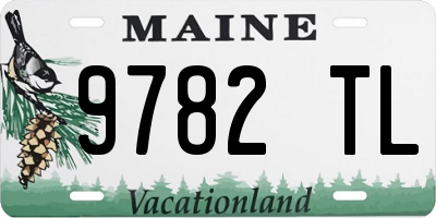 ME license plate 9782TL
