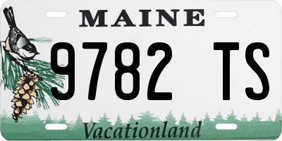 ME license plate 9782TS