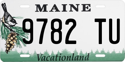 ME license plate 9782TU