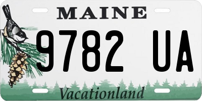ME license plate 9782UA