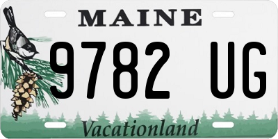 ME license plate 9782UG