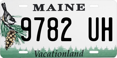 ME license plate 9782UH