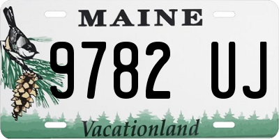 ME license plate 9782UJ