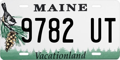ME license plate 9782UT