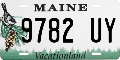 ME license plate 9782UY