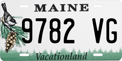 ME license plate 9782VG