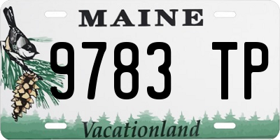 ME license plate 9783TP