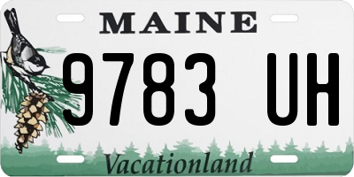 ME license plate 9783UH