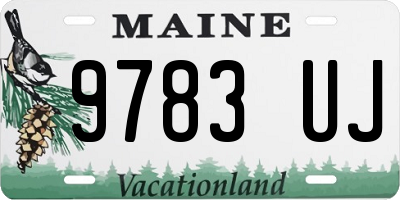 ME license plate 9783UJ