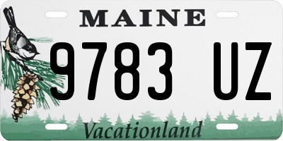 ME license plate 9783UZ