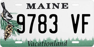 ME license plate 9783VF