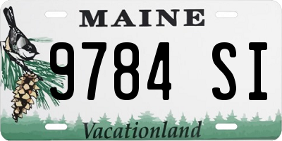 ME license plate 9784SI