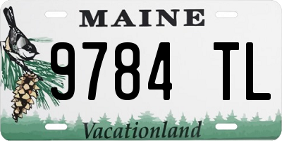 ME license plate 9784TL