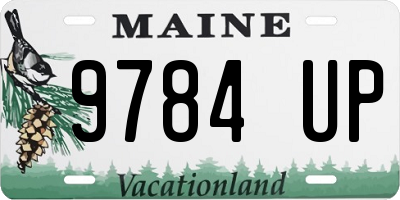 ME license plate 9784UP