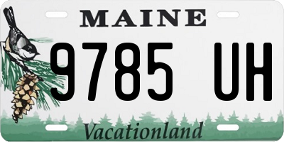 ME license plate 9785UH