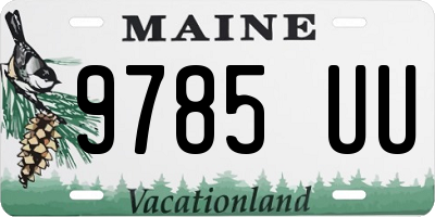 ME license plate 9785UU