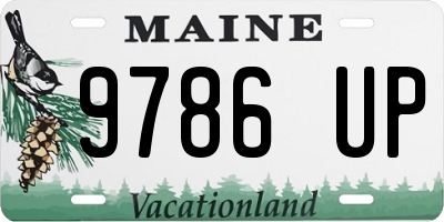 ME license plate 9786UP