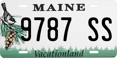 ME license plate 9787SS