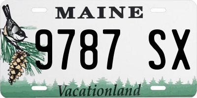 ME license plate 9787SX