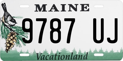 ME license plate 9787UJ