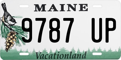 ME license plate 9787UP
