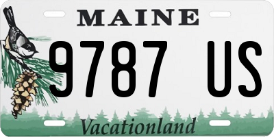 ME license plate 9787US