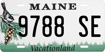 ME license plate 9788SE