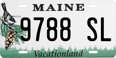 ME license plate 9788SL