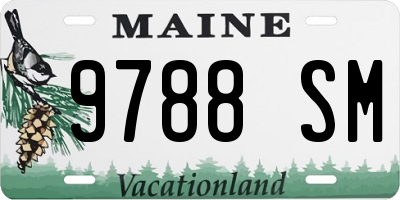 ME license plate 9788SM