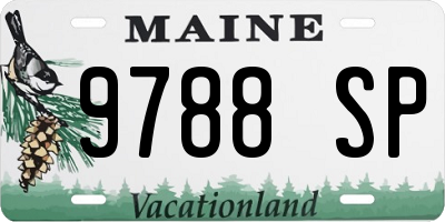 ME license plate 9788SP