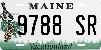 ME license plate 9788SR