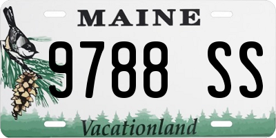 ME license plate 9788SS