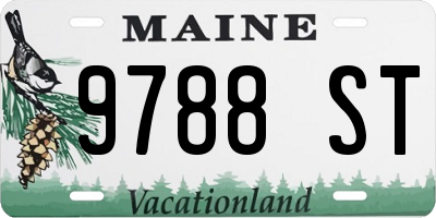 ME license plate 9788ST