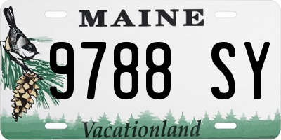 ME license plate 9788SY