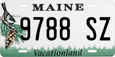ME license plate 9788SZ