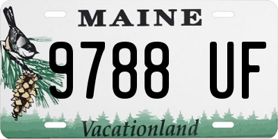 ME license plate 9788UF