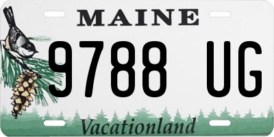 ME license plate 9788UG