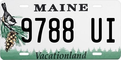 ME license plate 9788UI