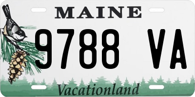 ME license plate 9788VA