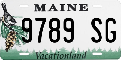 ME license plate 9789SG