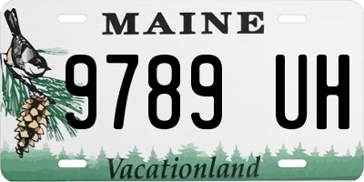 ME license plate 9789UH