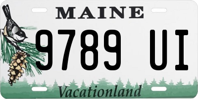 ME license plate 9789UI
