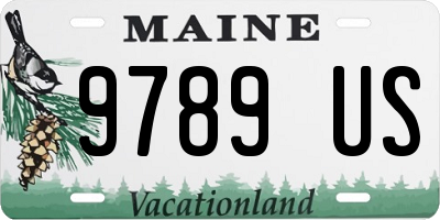 ME license plate 9789US