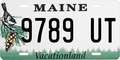 ME license plate 9789UT