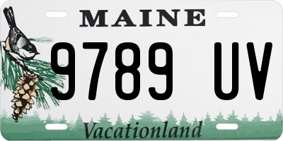 ME license plate 9789UV