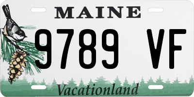 ME license plate 9789VF