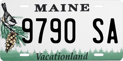 ME license plate 9790SA