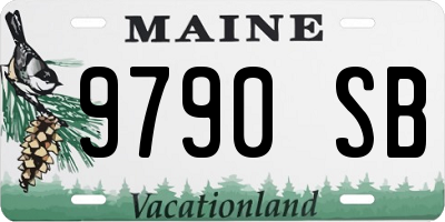 ME license plate 9790SB