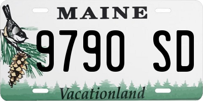 ME license plate 9790SD